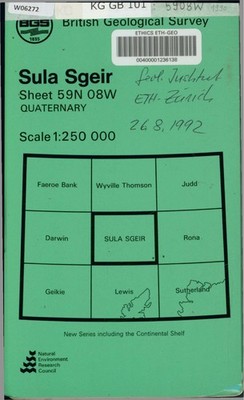 QUATERNARY. Sheet 59N 08W. Sula Sgeir. 1:250.000.