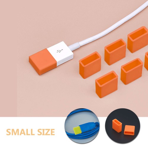 40 Pcs USB Prise Poussière Mâle Port Protecteurs Capuchon Câble Capuchons Silicone - Photo 11 sur 12