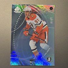 2025-26 SP Game Used Rainbow True Base Leo Carlsson 81/91 Anaheim Ducks #171