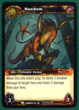 Maazhum - War of the Elements #93/220 - World of Warcraft TCG Card