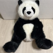 Douglas 14" Panda Bear Plush Stuffed Animal Cuddle Toy Black White
