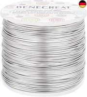 Benecreat 1Mm Aluminiumdraht 150M Lang(492 FüßE) Eloxiert Schmuck Handwerk M