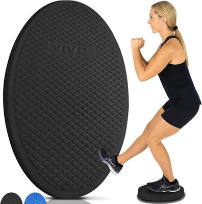 Vive Oval Balance Pad - Wobble Cushion For Physical Therapy And Rehabilitation E