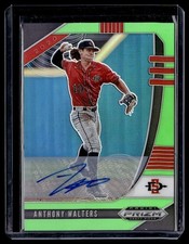 2020 PRIZM DRAFT LIME GREEN /23 AUTO ANTHONY WALTERS SAN DIEGO STATE