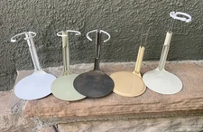 Lot Of 5 Doll Stands 6.5-11”