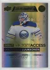 2021 Credentials Debut Ticket Access Yellow /249 Ukko-Pekka Luukkonen #122 0a6p