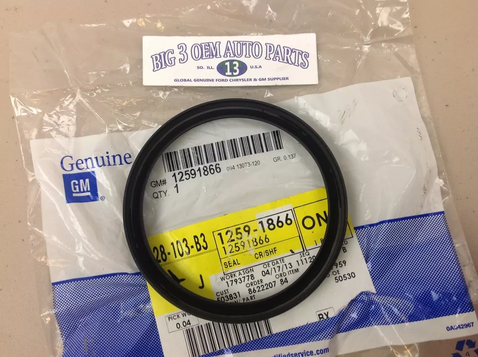 Chevrolet GMC Cadillac Buick Pontiac Crankshaft Rear Oil SEAL new OEM 12591866 - Image 3 of 4