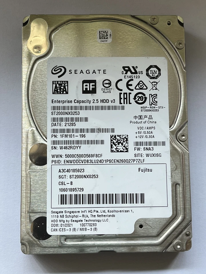 Seagate ST2000NX0253 2TB Enterprise 6Gb/s 2.5''SATA Internal 7200 RPM Hard Disk - Image 2 of 4