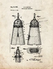 Broom and Mop Combination Patent Print Old Look
