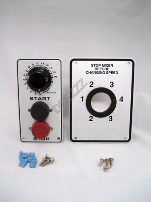 Hobart mixer H600T L800 Etched switch & timer with shifter plate Assy.