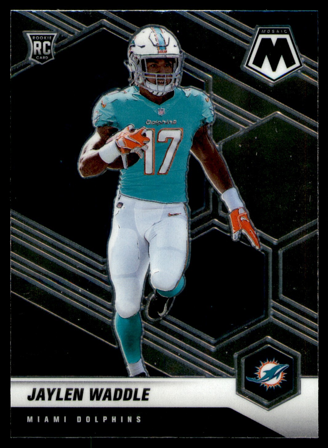 2021 PANINI MOSAIC JAYLEN WADDLE ROOKIE RC MIAMI DOLPHINS #308