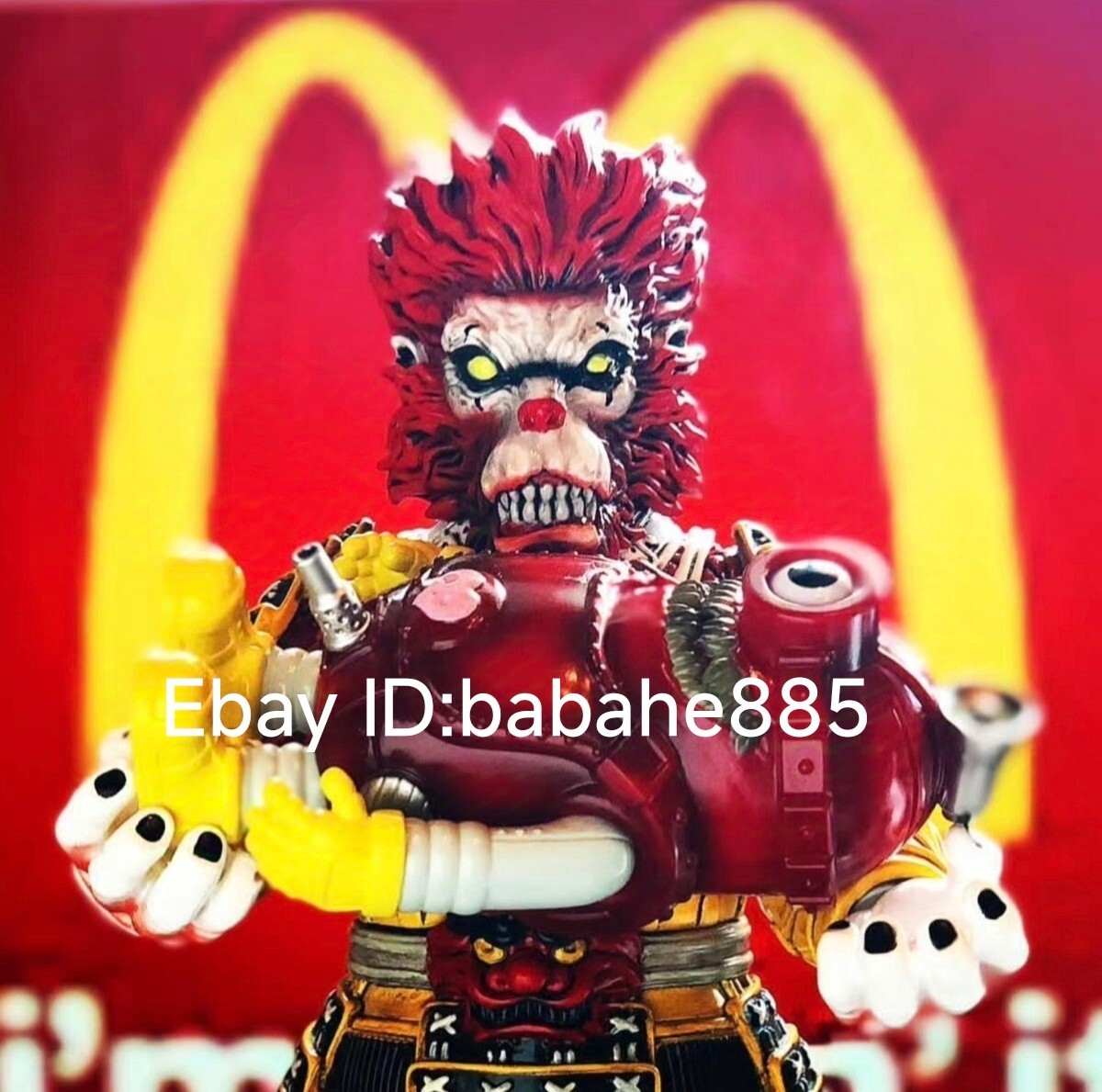 Kaiju_one Super Sun Sun Hamburg Red Monkey King Joint Sofubi Kaiju_one Super Sun Sun Hamburg Red Monkey King Joint Sofubi