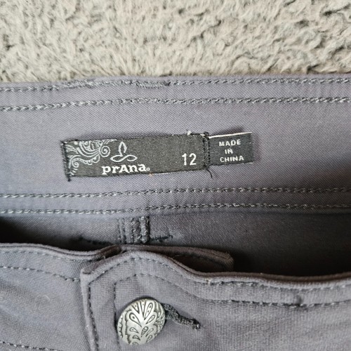 Prana Women’s Hallena Shorts Gray Size 12 Hiking Outdoor - Picture 5 of 11