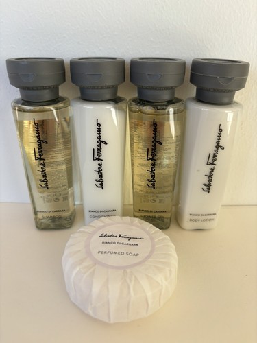 SALVATORE FERRAGAMO New Shampoo Conditioner Shower Gel Body Lotion Soap Travel