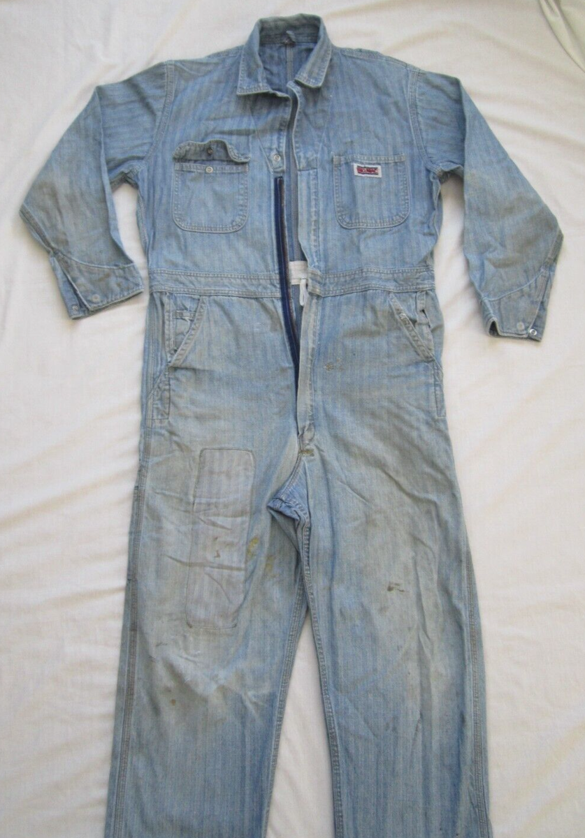 BIG MAC　DENIM COVERALL Vintage Big Mac Denim Coveralls 40R USA Made Workwear Mechanic ジャケット・アウター