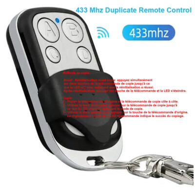 1Pcs Telecommande Portail Universelle, Duplicateur Multicode à 4