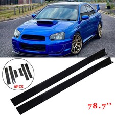 78.7'' Side Skirt Extension Splitter Rocker Panel For Subaru Impreza CS Style