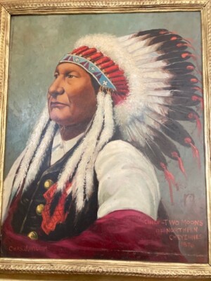CHIEF TWO MOONS  NORTHERN CHEYENNES 1876