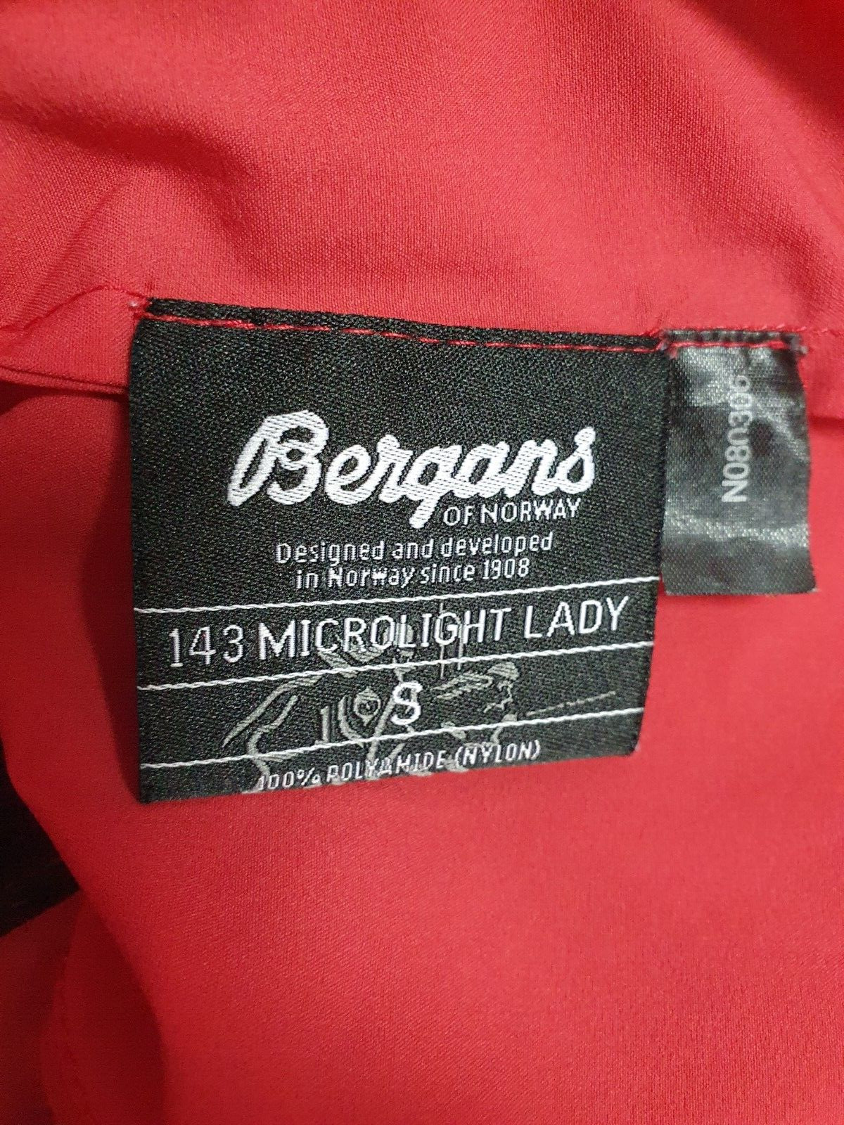Bergans Microlight Red Jacket Full Zip Hiking Out… - image 7