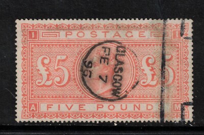 Great Britain #93 Very Fine Used With Glasgow Feb 7 1896 CDS Cancel