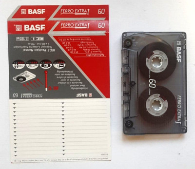 Mc Basf Ferro Extra I 60 Musikkassette Vintage Compact Audio Cassetten Gebraucht B