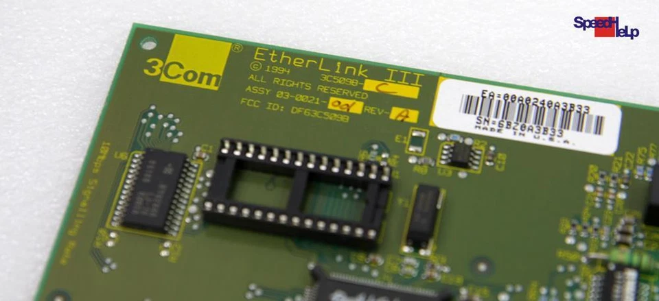 3COM Isa Etherlink III 3C509B-C 0021-001 A BNC Network Card Ethernet Lan Card - Image 2 of 3