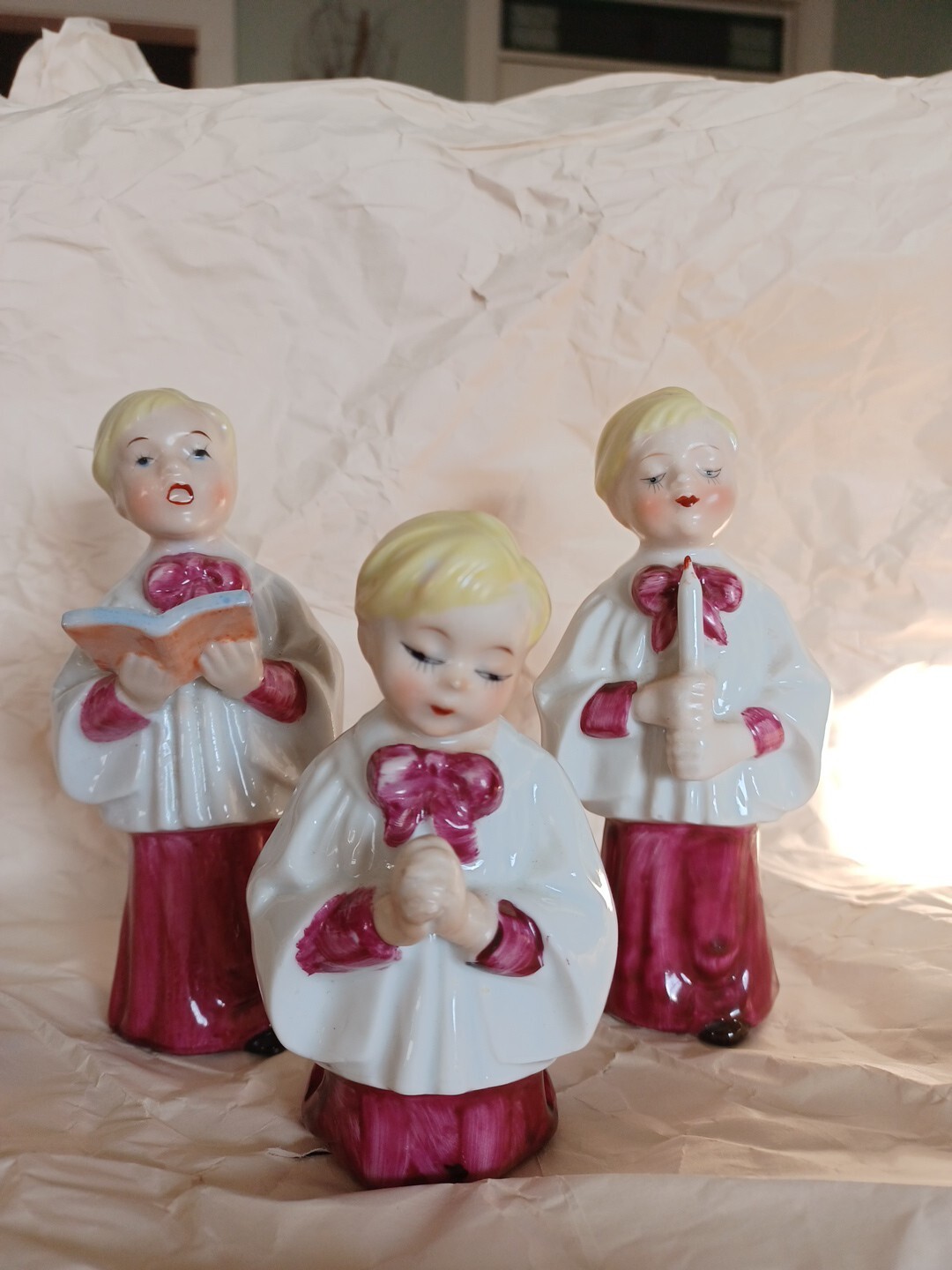 vintage christmas choir figurines eBay