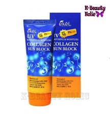 EKEL/UV Soothing  Moisture Collagen SunBlock SPF50PA  70ml/Makeup Bbase/Korea