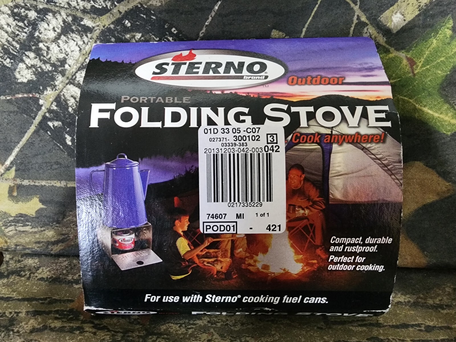Sterno Outdoor Portable Folding Stove Camping Hiking Picnic CX eBay