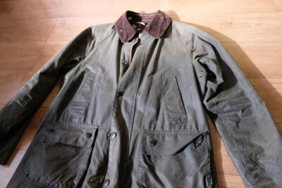 Barbour SL BEDALE Oiled Jacket green men Made in UK | eBay