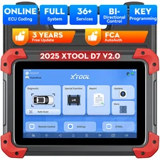 XTOOL D7 Full System Diagnostic Scanner Key Programmer Bidirectional Tool TPMS