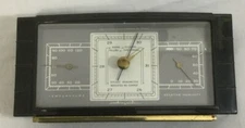 VTG Art Deco AIRGUIDE Barometer Desktop Weather Station Thermometer MCM