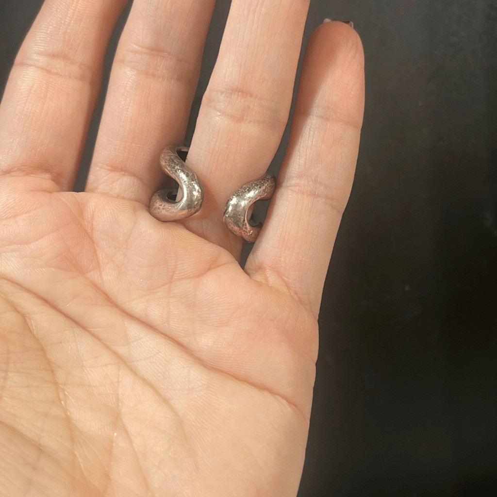 Solid Sterling Silver Avant Garde Ring - image 8