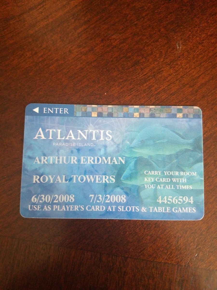 Atlantis Casino & hotel Paradise Island player card Royal towers