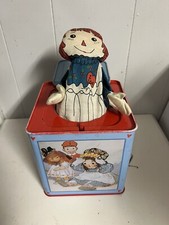 Vintage Schylling Raggedy Ann and Andy Musical Jack-in-the-box