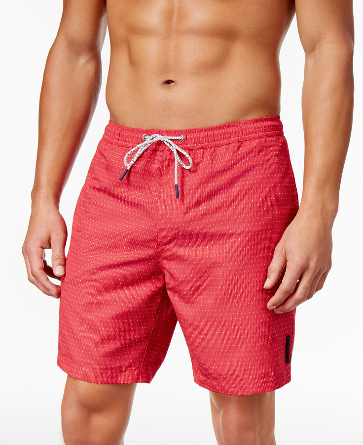 Мужские малиновые плавки Pindot от Michael Kors 98 долларов размер XL 7290₽