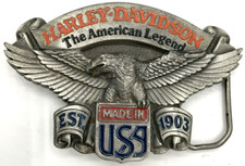 1991 Harley Davidson Official Baron Belt Buckle H409 Made in USA American Legend
