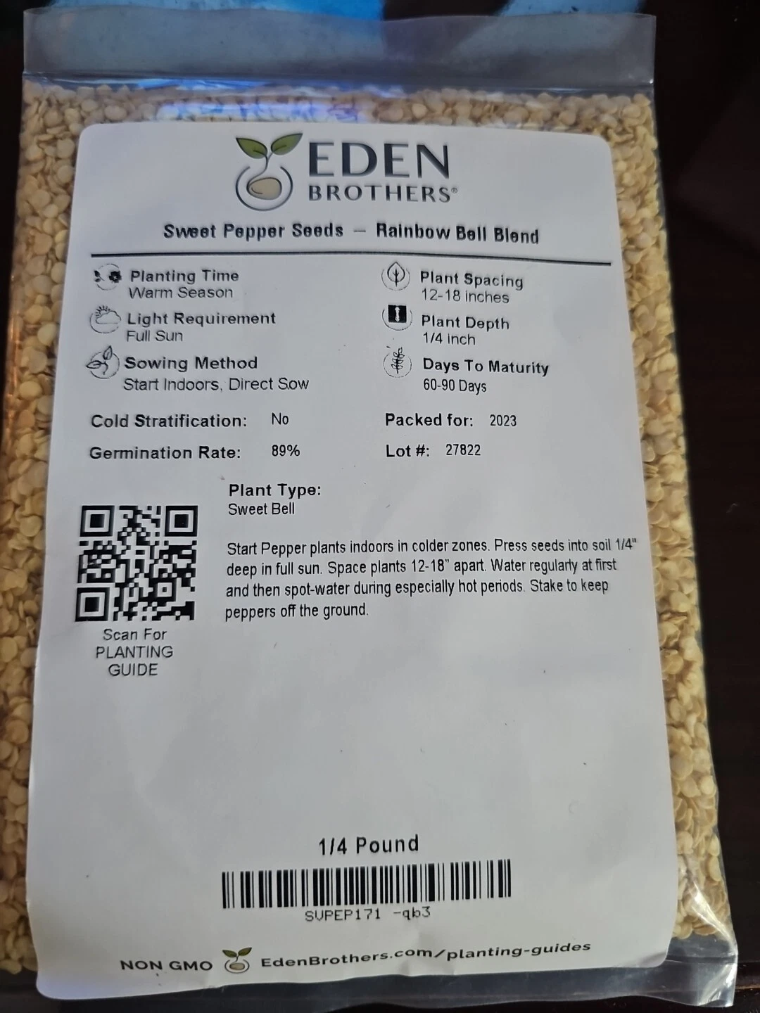 Eden Brothers Pepper Seeds - Thumbnail 2