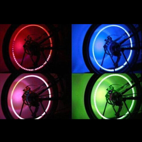 4Pcs Car Wheel Tire Valve Cap RGB Colorful LED Light Bulbs Cap Car Accessories - Picture 12 of 16