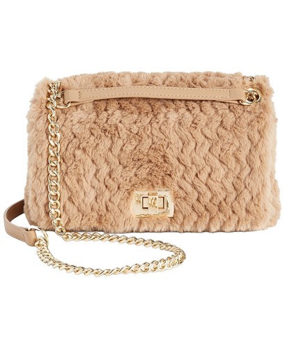 Faux Fur Shoulder Bag ecru herlipto バッグ Faux Fur Shoulder Bag