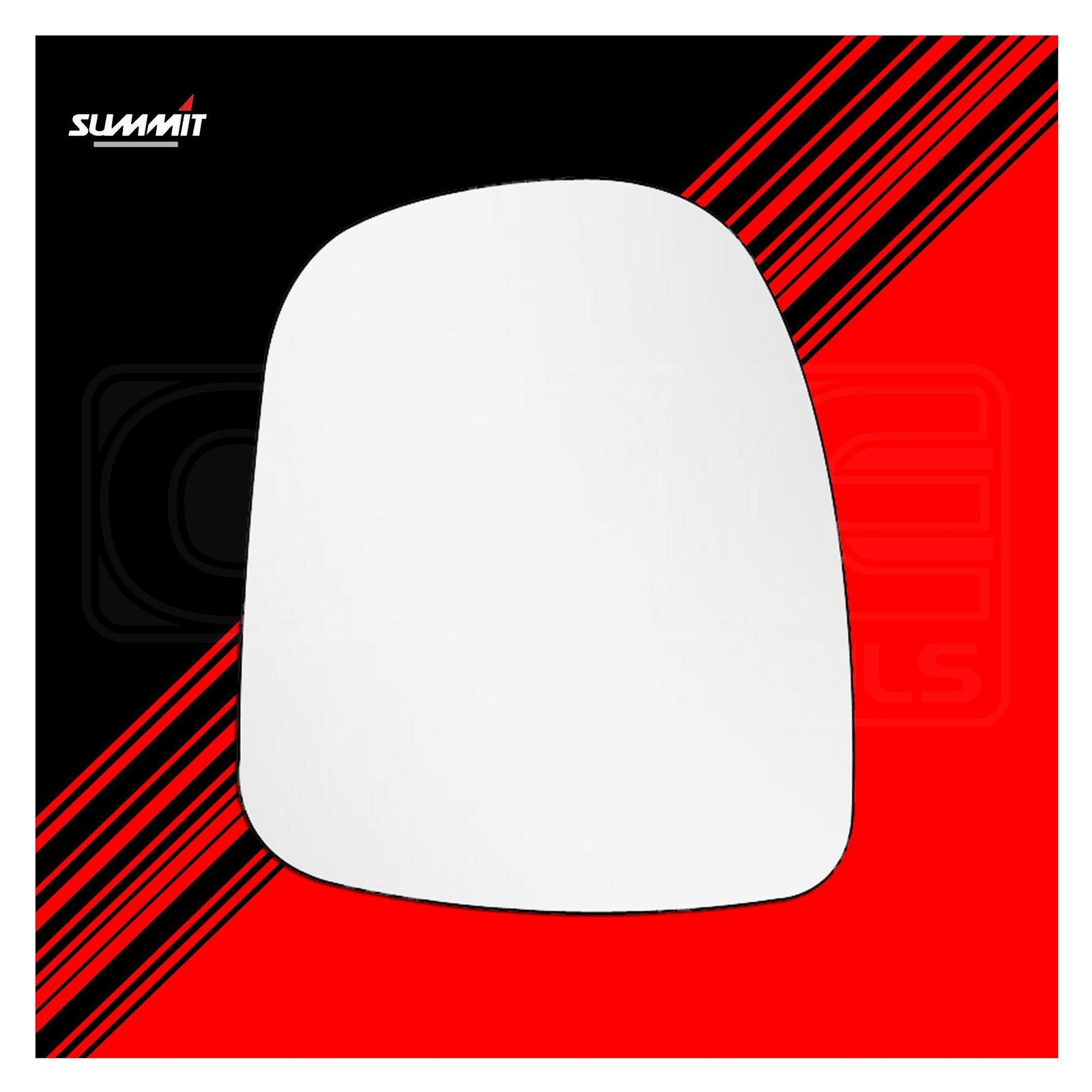 Commercial Replacement Mirror Glass - Summit SCG-07L - Fits Vauxhall LHS