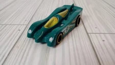 Hot Wheels 2014 POWER PISTON #9 Model Racer Green Loose 1:64