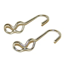 S J Hooks, Rubber Rope Hooks, Double Eye Hooks, 2 Piece Set - Shipped Fast!