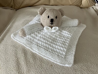 Handgestrickte Baby Teddybär Bettdecke