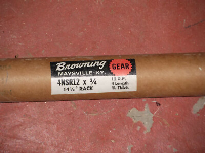 NEW, Browning 4NSR12 X 3/4'' GEAR RACK, 12 pitch; 4 ft.; 14.5 degree 3/4 in. .75 