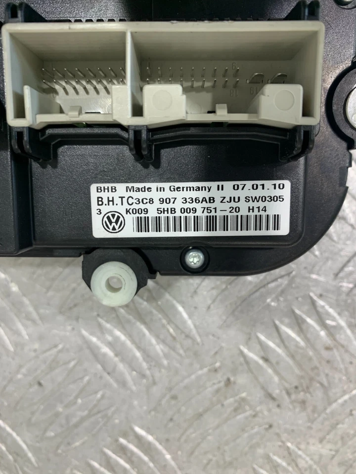 Volkswagen Golf 2010 panel de control climático 3C8907336ab #2 Foto 3 de 3