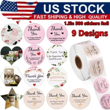 1000PCS 1.5in Thank You Stickers Thank You For Supporting Small Business Labels
