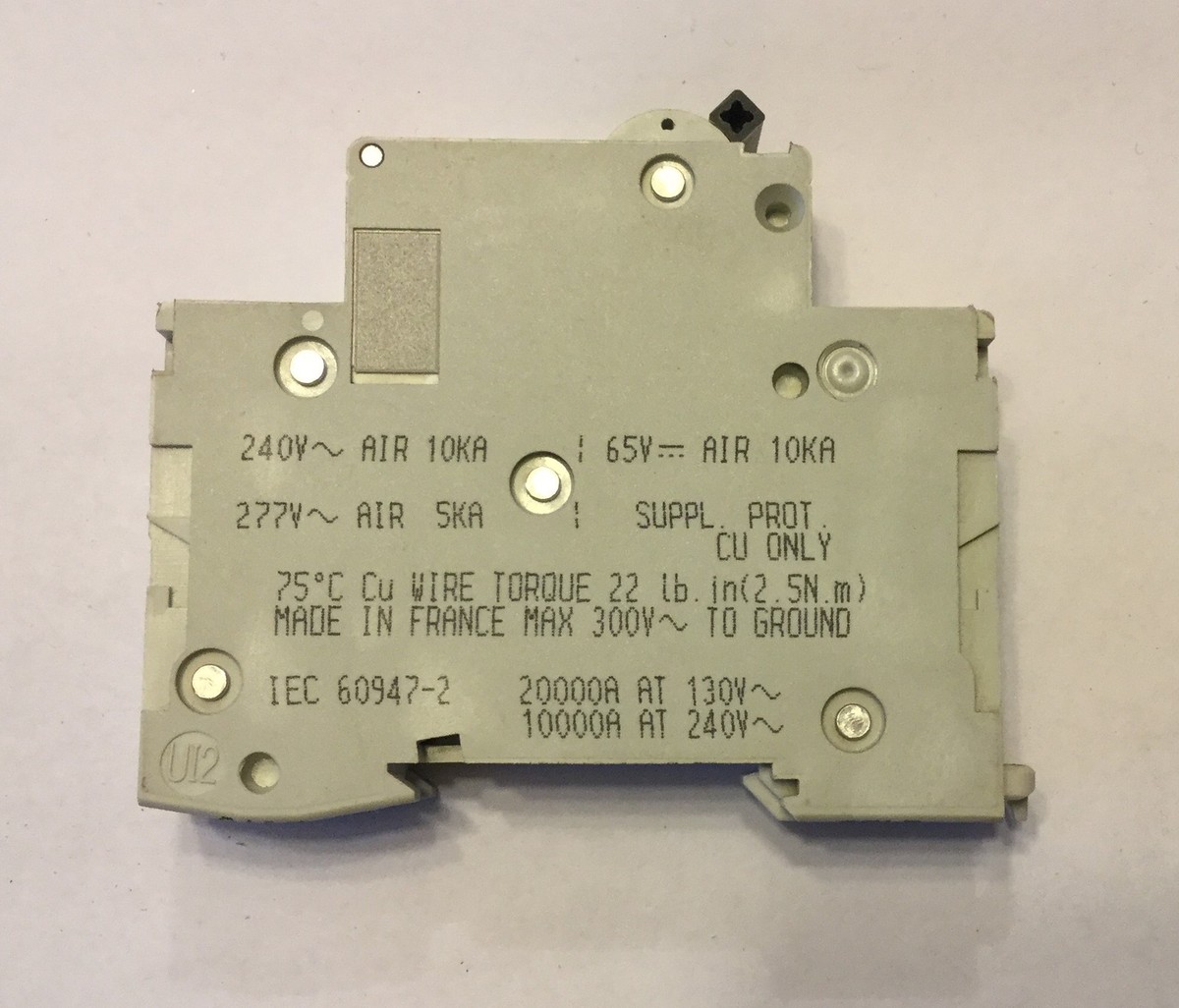 Merlin Gerin MG24473 Multi 9 C60 Circuit Breaker - 50A 3-Pole 480V Thermal Magnetic
