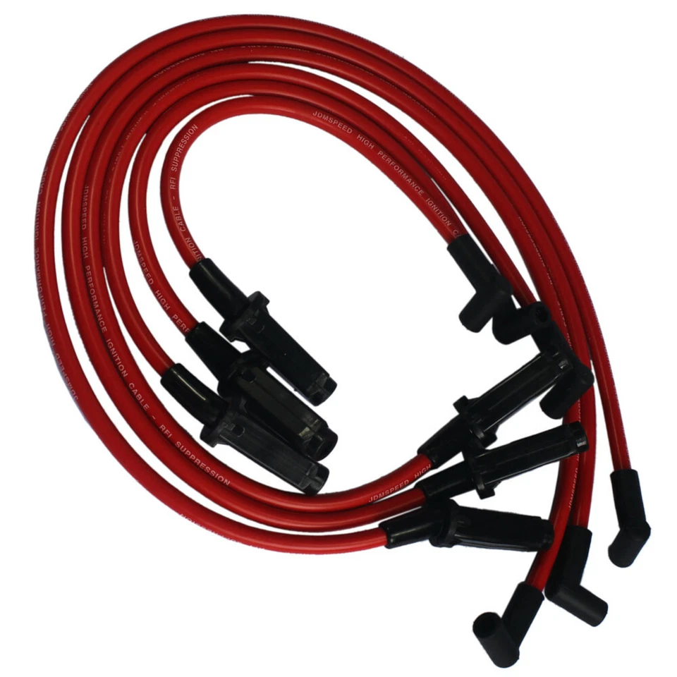 JDMSPEED Red 10.5mm Ignition Spark Plug Wires For Pontiac 3800 Series II L67 - Image 2 of 4