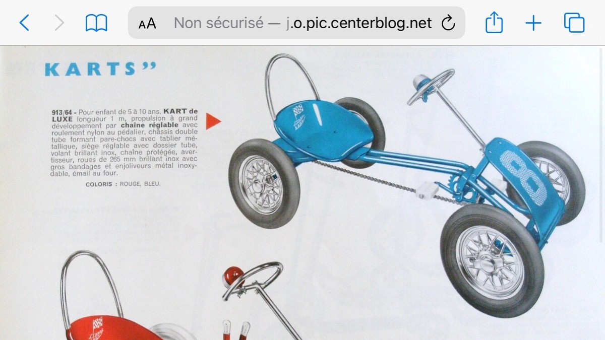 Karting à Pédales Vintage Morellet Guerineau, Années 70/80
